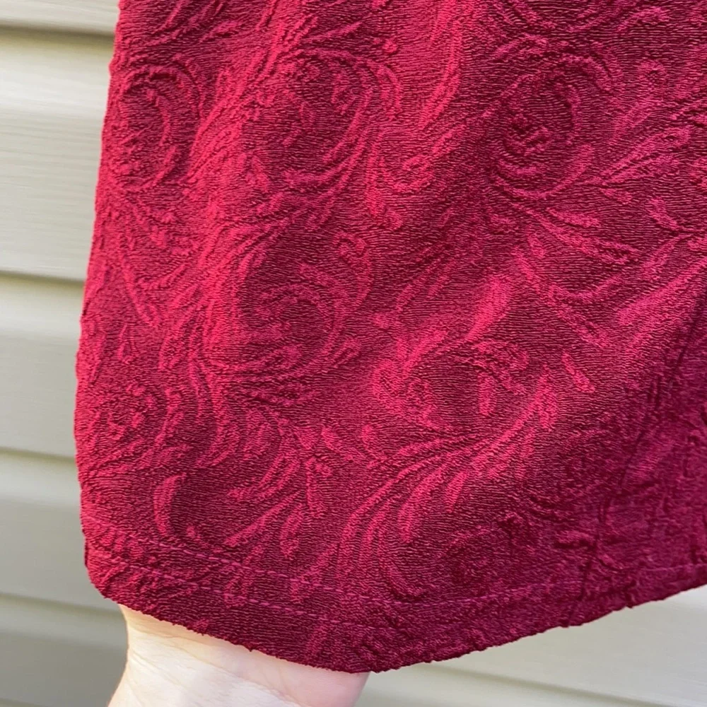Free People Burgundy Lace Bodycon Dress